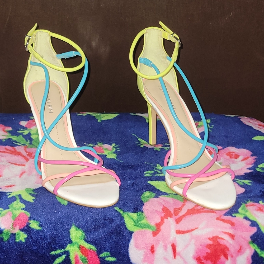 Gianni Bini Colorful Strappy Heels